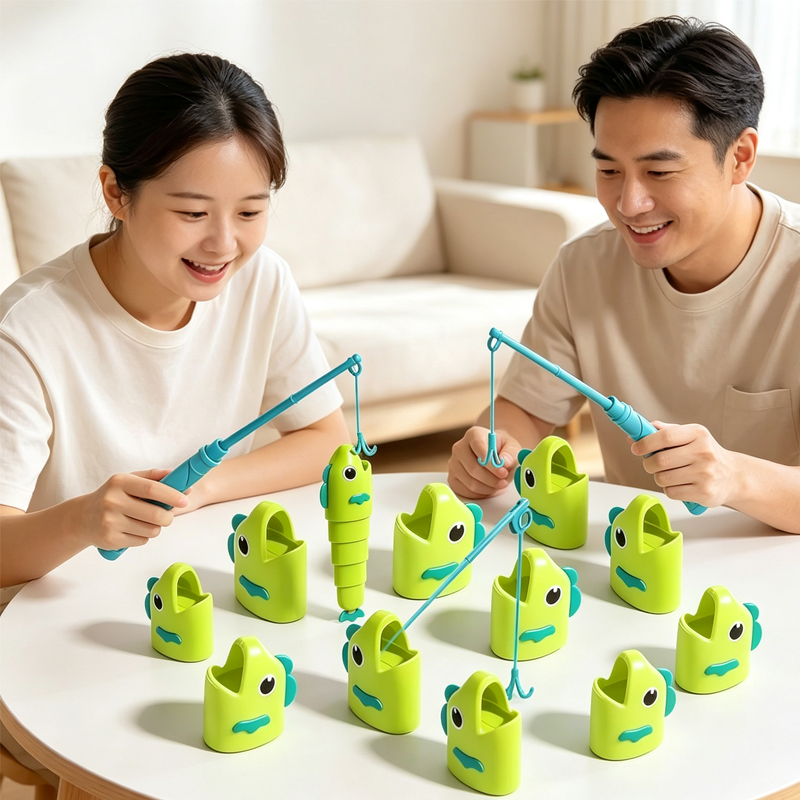 Play Friends Party Games - Uitschuifbare visvangst tafelspel, interactief familiespel, visspelset,
