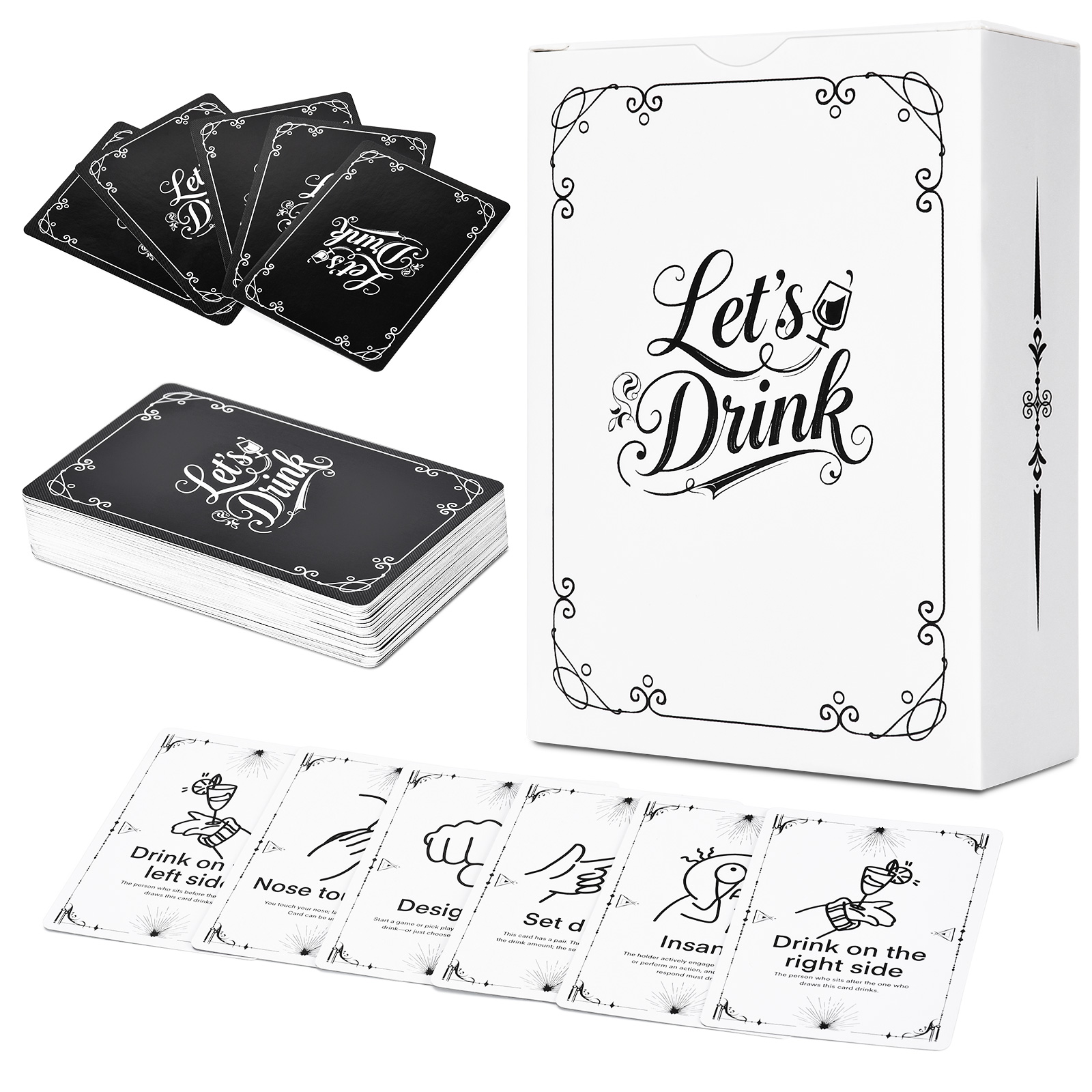 Party Games Adults Drinking - Drinkspelkaarten voor volwassenen – 52 hilarische