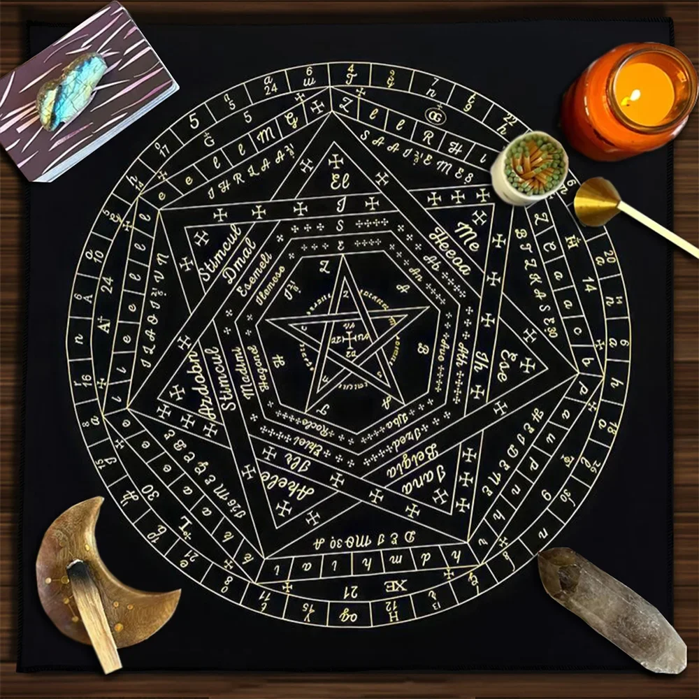 Zodiac Party Games - Tarotkaart Tafelkleed Sigillum Dei Aemeth Wiel