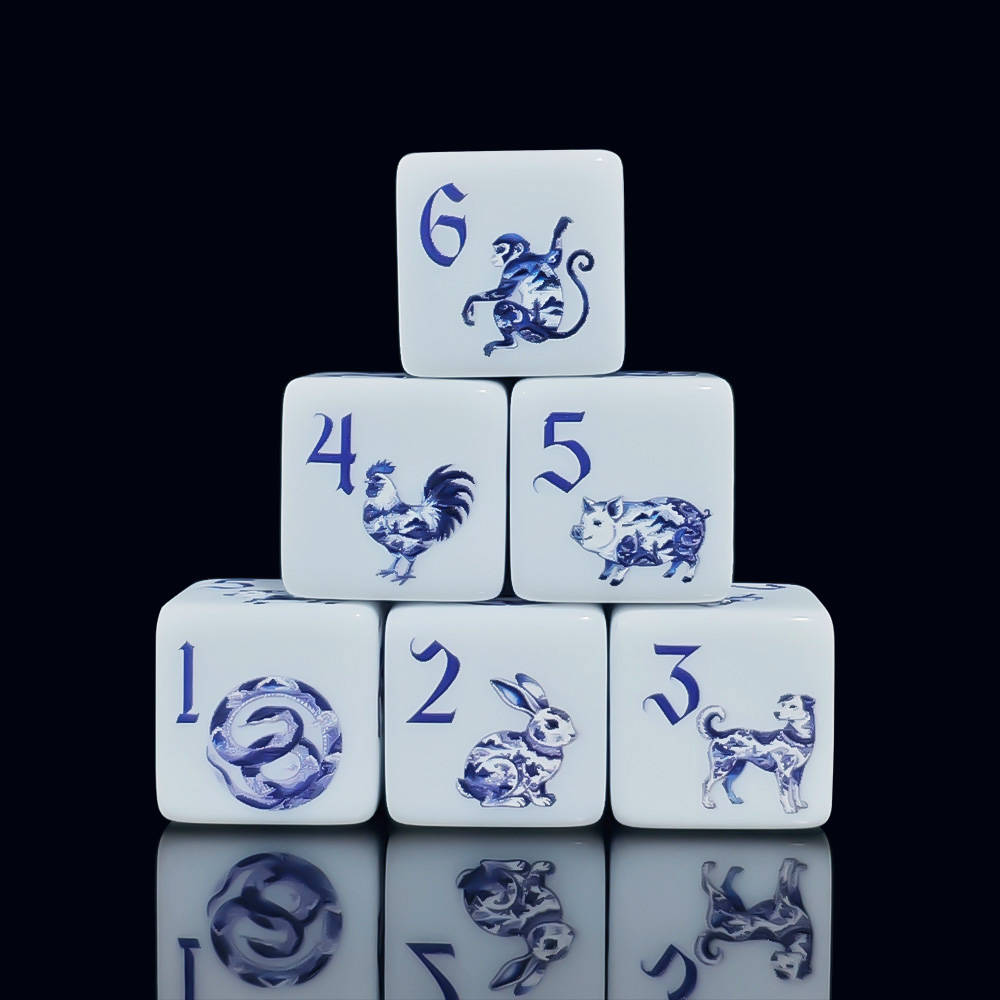 12 Stuks 16MM D6 Gedrukt Acryl - Zodiac Party Games recensie en prijs
