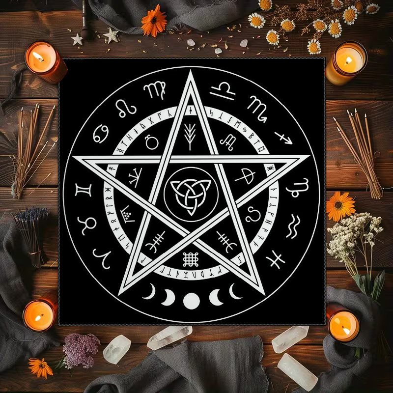 1 stuk tarot-tafelkleed met pe - Zodiac Party Games recensie en prijs