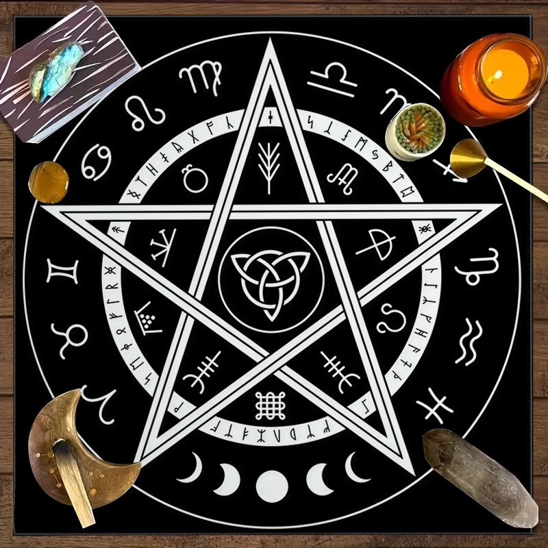 1 stuk tarot-tafelkleed met pe - Zodiac Party Games recensie en prijs