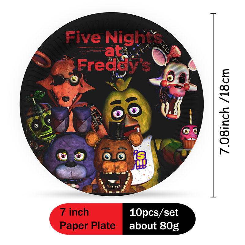 FNAF-thema papieren borden, be - Party Games At Wedding recensie en prijs