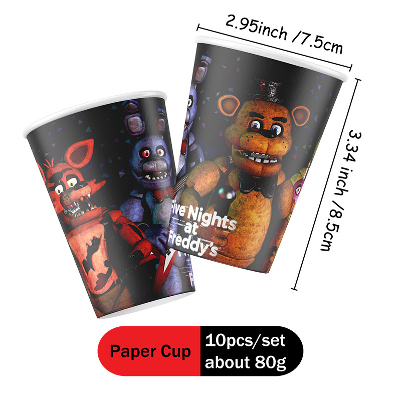 FNAF-thema papieren borden, be - Party Games At Wedding recensie en prijs
