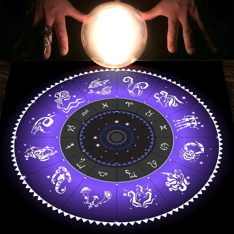Tarotdoek Paars Zodiac Wheel F - Zodiac Party Games recensie en prijs
