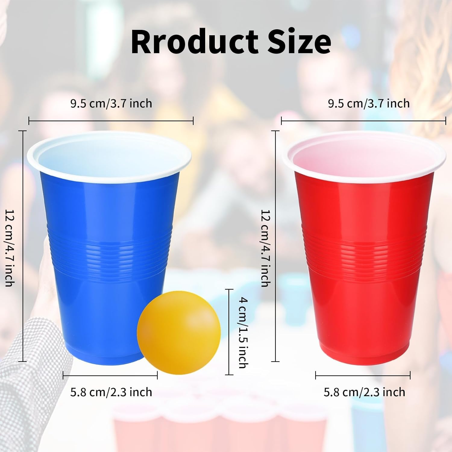 Bierpongspelset 24 stuks 16 Oz - Party Games Jenga recensie en prijs